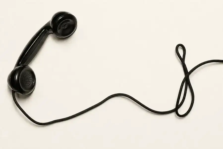 Vintage black telephone representing trusted travel guidance from HeavenlyPaths.